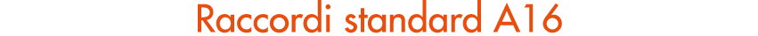 Raccordi standard A16